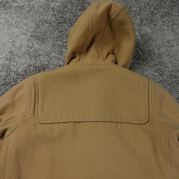 Abercrombie & Fitch Jacket Womens Medium Field Quilted Hooded Coat Toggle Wool - Picture 9 of 13